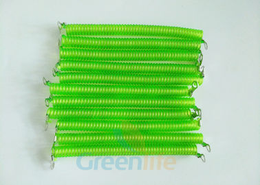 Popüler Evrensel Çelik Aracı Spiral Kablo Işık Şeffaf Yeşil 10 CM Uzun