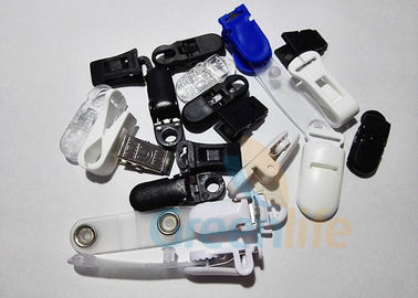 Plastik ABS Güvenli Emzik Askı Klipler Askı Klipler İpi Aksesuarları Siyah / Beyaz / Mavi